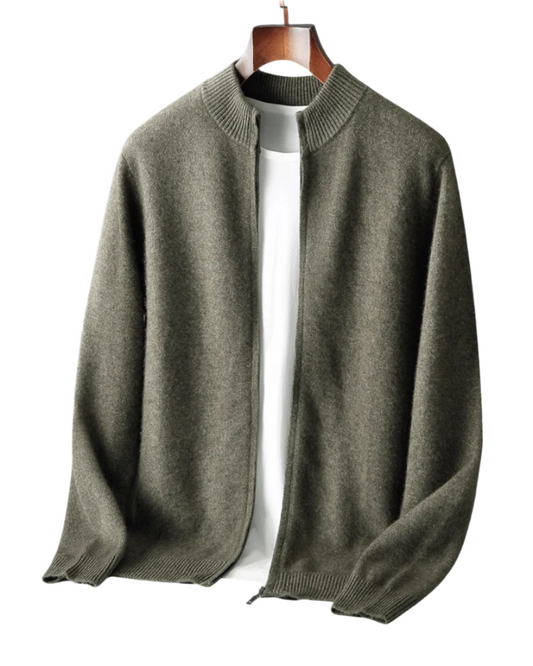 Cárdigan De Lana Merina Para Hombre – Estilo Clásico