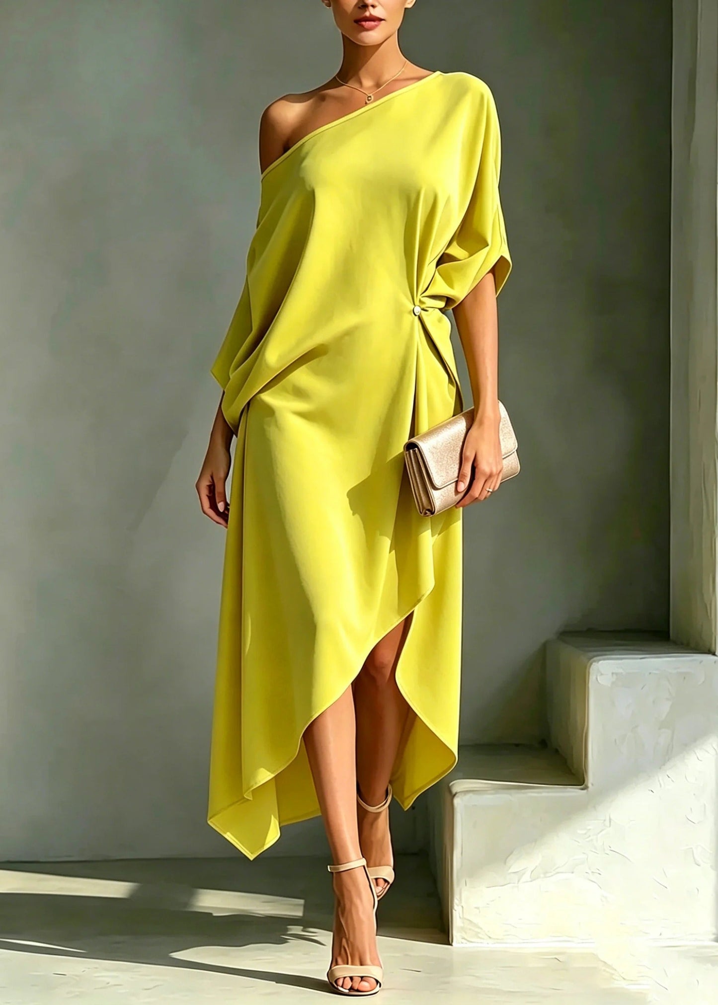 Camila | Vestido asimétrico elegante