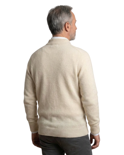 Jersey De Hombre 100% Cachemira De Estilo Clásico