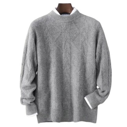 Jersey De Hombre 100% Cachemira Corte Clásico