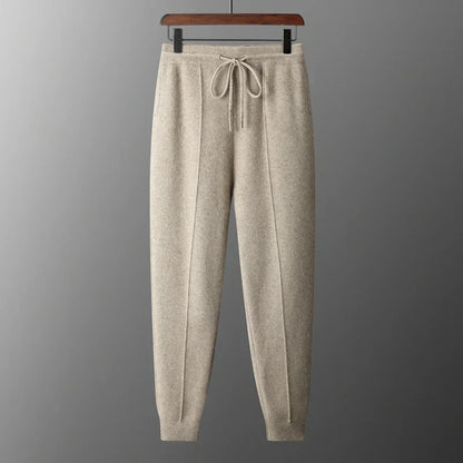 Pantalón De Hombre 100% Cachemira Corte Entallado