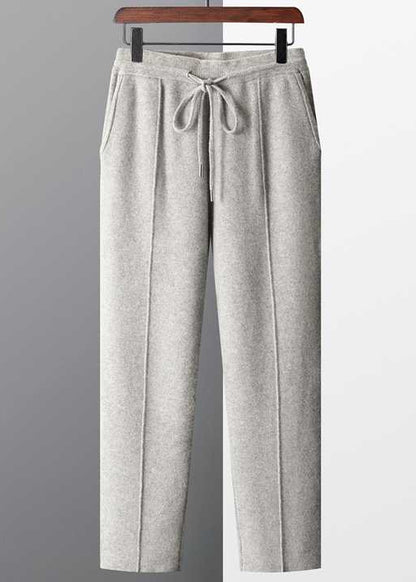 Pantalón De Hombre 100% Cachemira Corte Entallado
