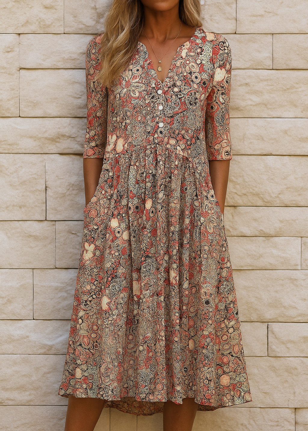 OLIVIA | VESTIDO ELEGANTE CON ESCOTE EN V