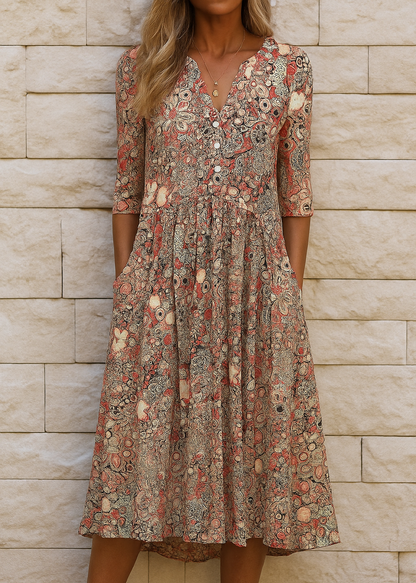 OLIVIA | VESTIDO ELEGANTE CON ESCOTE EN V