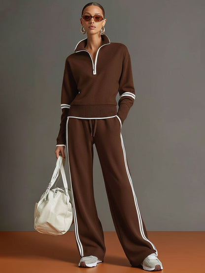 Teresa: Mujer Dos Piezas con Sudadera Half Zip