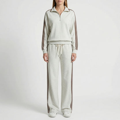 Teresa: Mujer Dos Piezas con Sudadera Half Zip