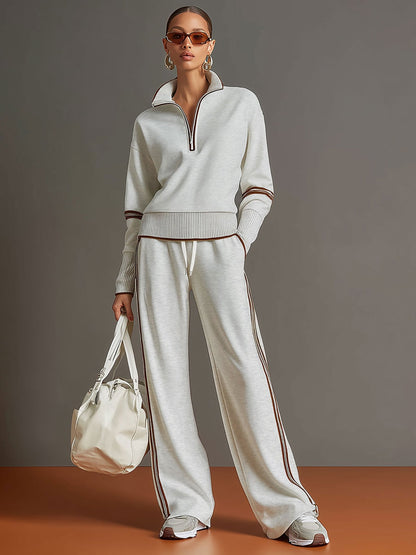 Teresa: Mujer Dos Piezas con Sudadera Half Zip