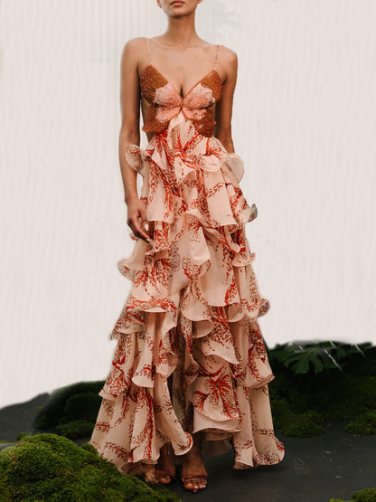 La Scintilla | Vestido largo Papillon Signature