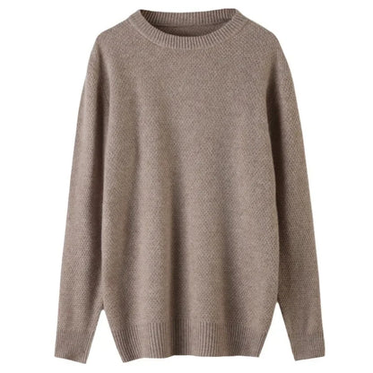 Jersey De Hombre 100% Cachemir De Corte Elegante