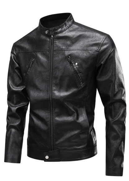 Chaqueta De Piel Tipo Aviador Estilo Piloto