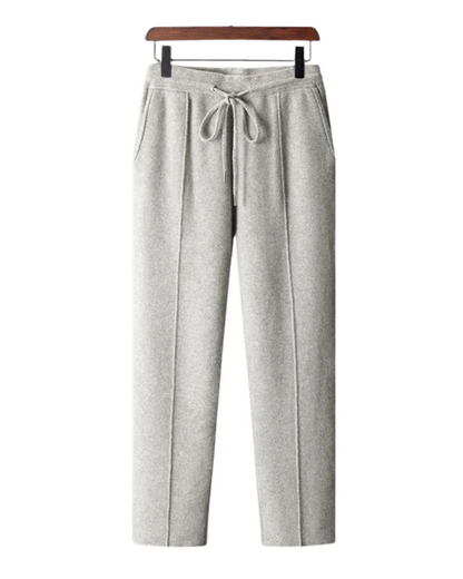Pantalón De Hombre 100% Cachemira Corte Entallado