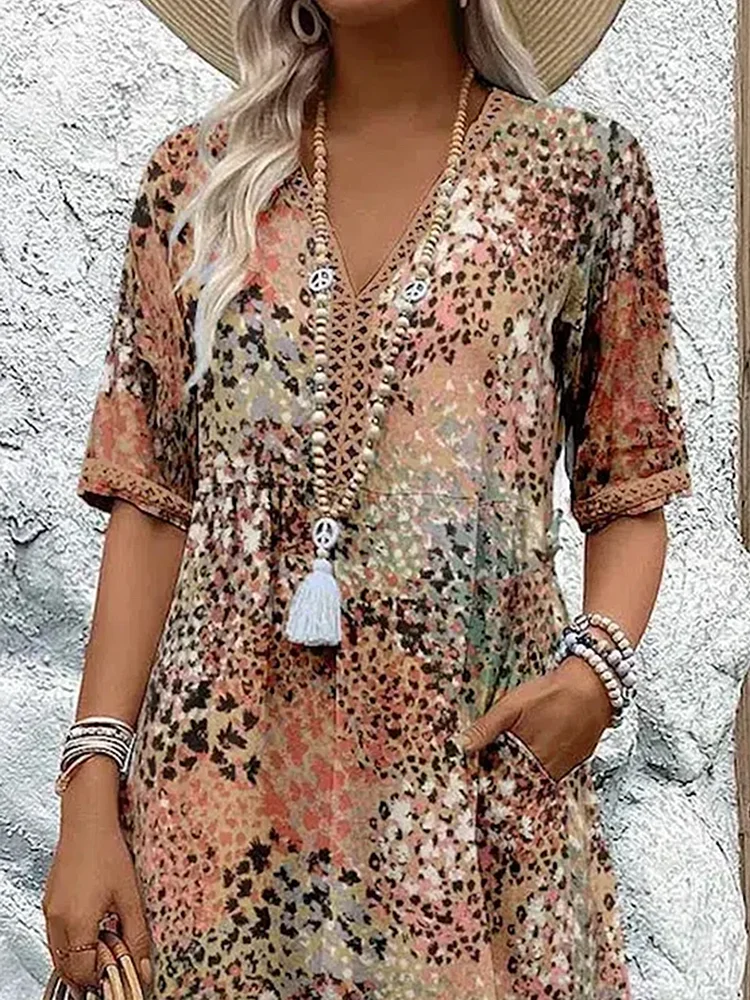 Véronique – Elegante vestido midi de corte fluido