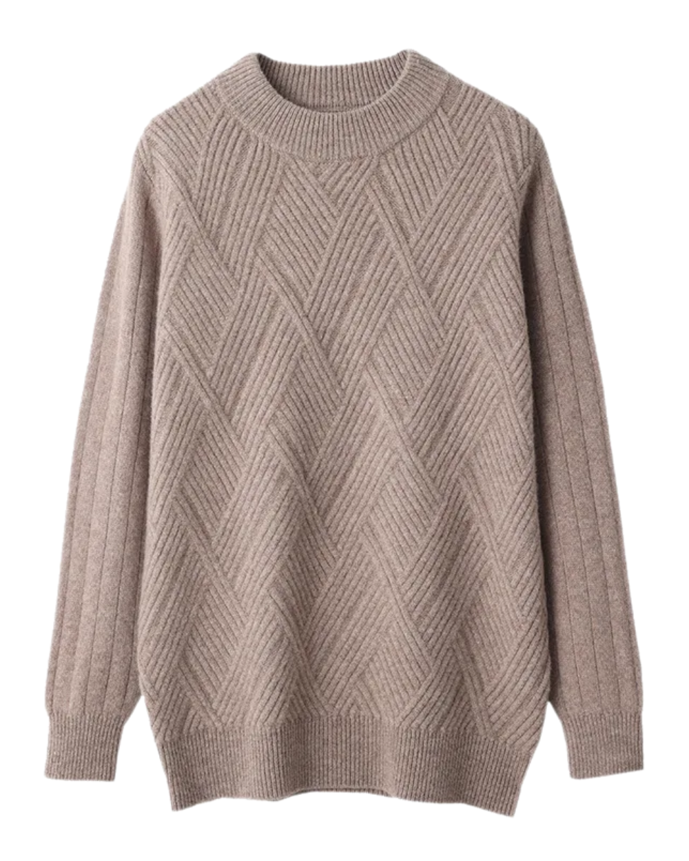 Jersey De Cachemira Para Hombre Con Patrón Elegante