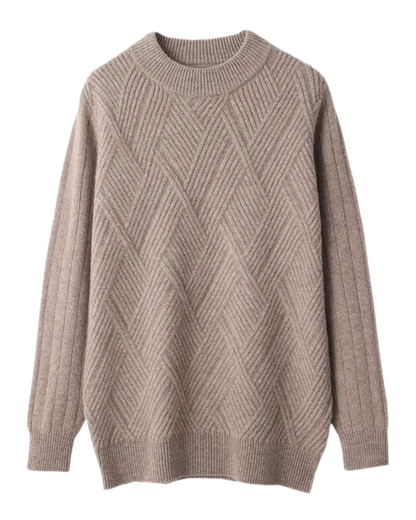 Jersey De Cachemira Para Hombre Con Patrón Elegante