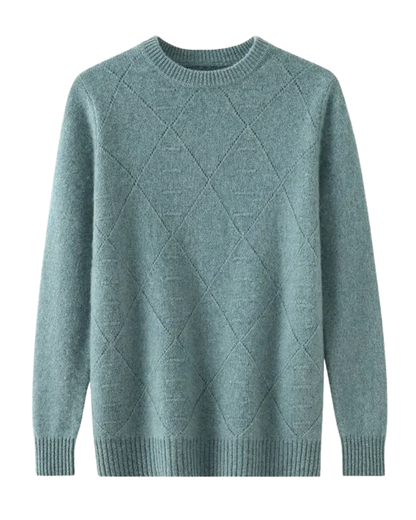 Jersey De Hombre De Cachemira Pura Corte Elegante